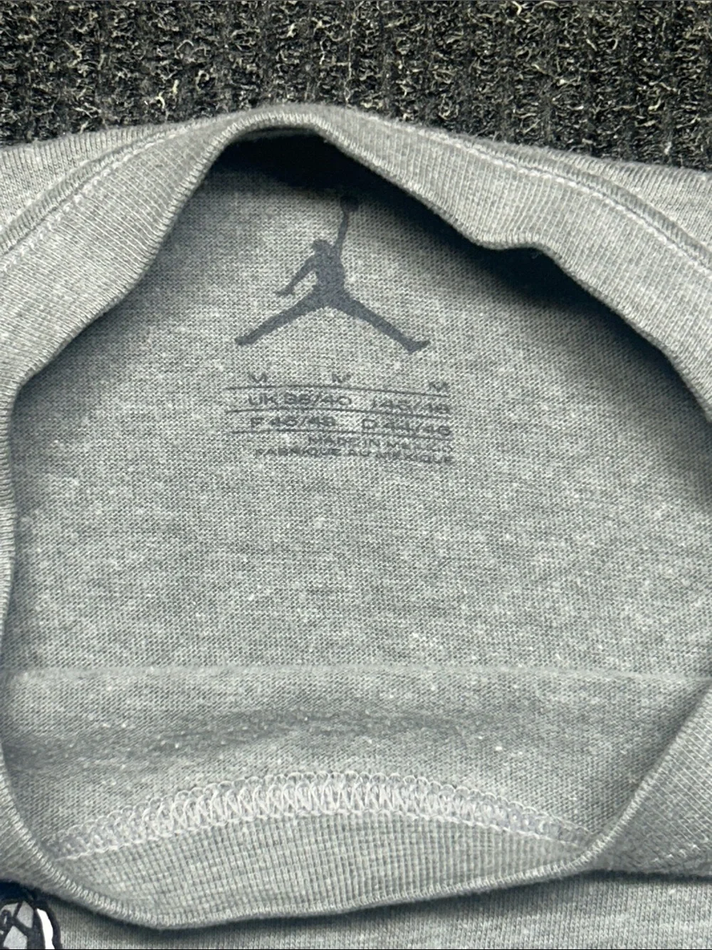 Jordan Light Gray Short Sleeve Graphic Jumpman Tee
